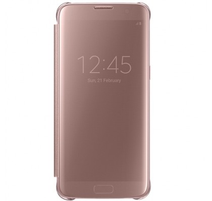 Husa Clear View Cover pentru Samsung Galaxy S7 G930, Pink